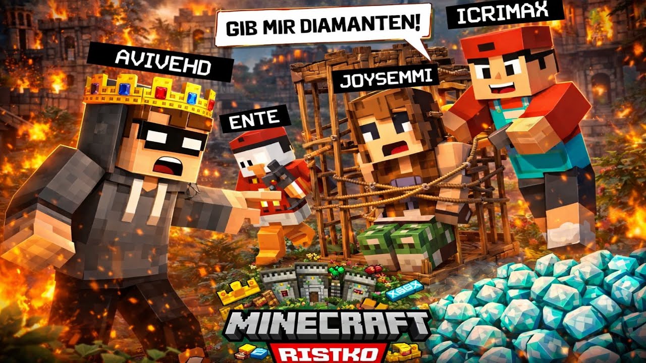 ENTFÜHRUNG, ERPRESSUNG & VERSCHWÖRUNG… Tag 4 ist IRRE 😱🔥 | Minecraft Risiko