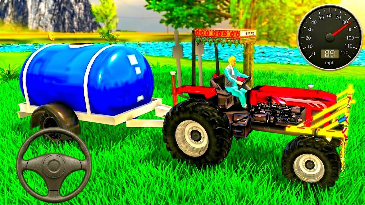 Indian Lorry Tractor Driving Simulator - Water Tanker Driving 3D | Android Gameplay part 4