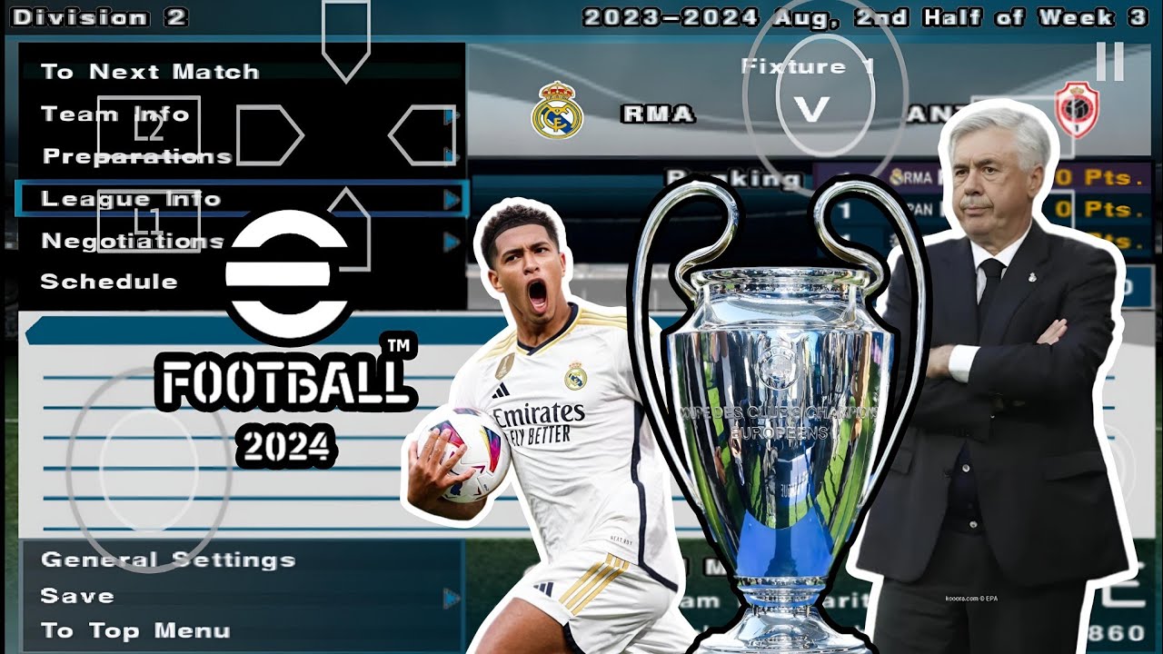 eFootball PES 2024 PS2 Master League | Play On AetherSX2 App