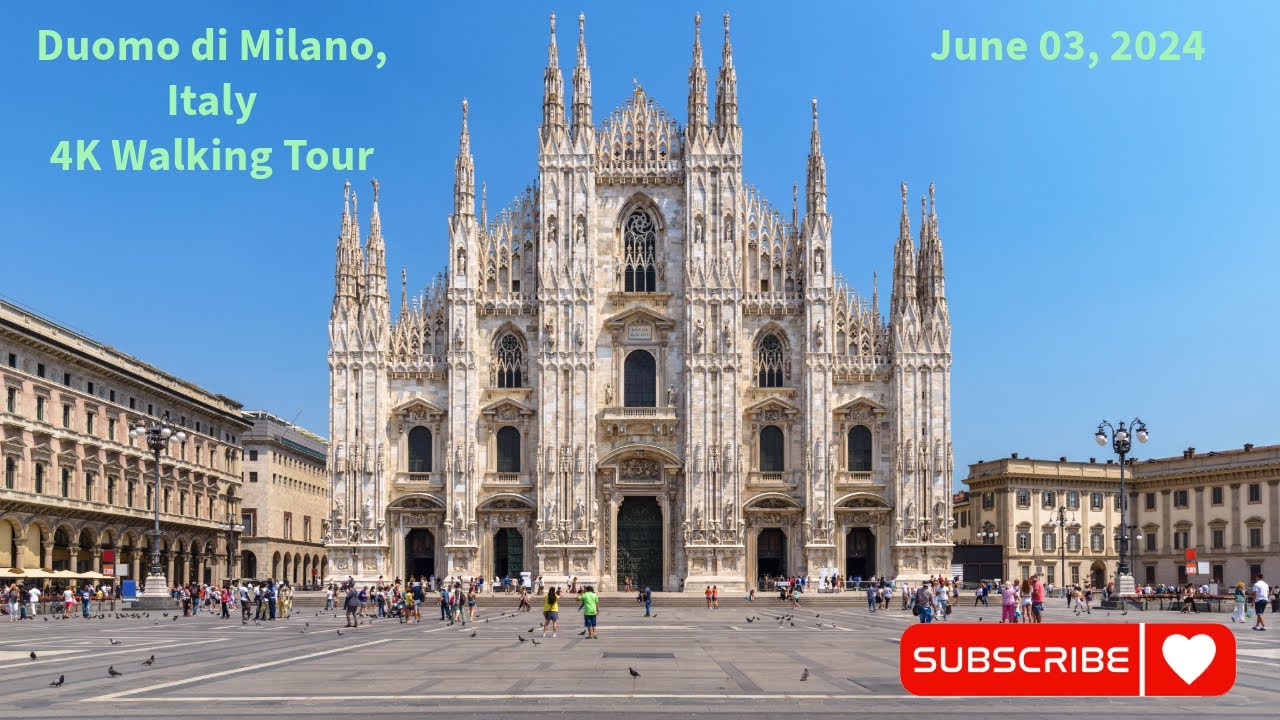 **4K** |Duomo di Milano | Italy | Walking Tour | June 03, 2024