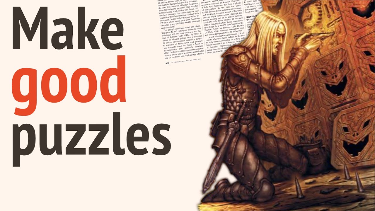 How to Make Good Puzzles in D&D