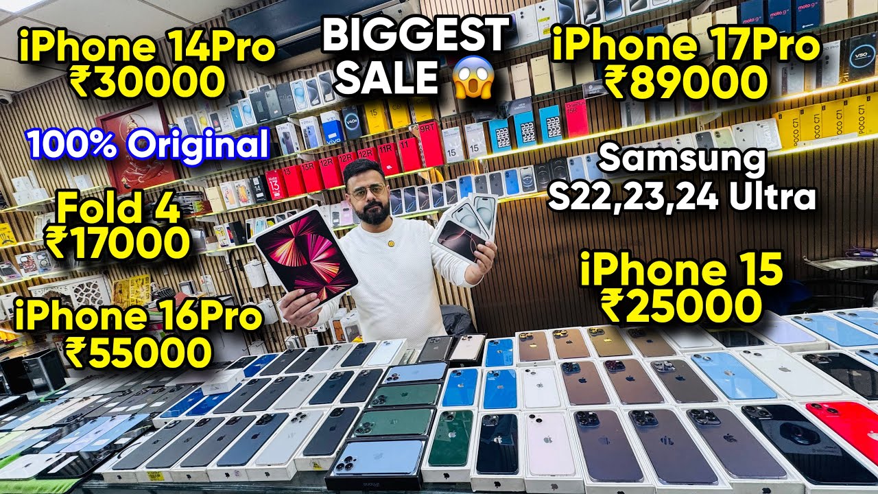Biggest iPhone Sale Ever 🔥| Cheapest iPhone Market | Second Hand Mobile | iPhone16 Pro iPhone 15