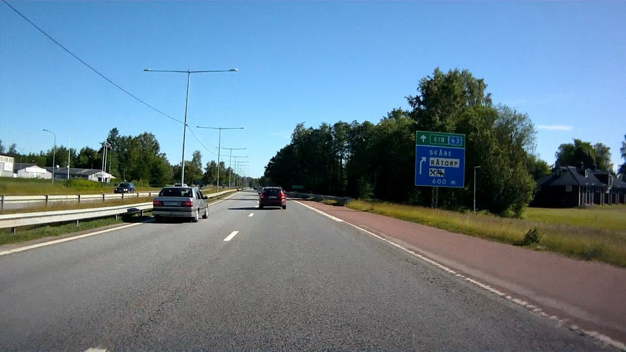 Sweden: E18 through Karlstad