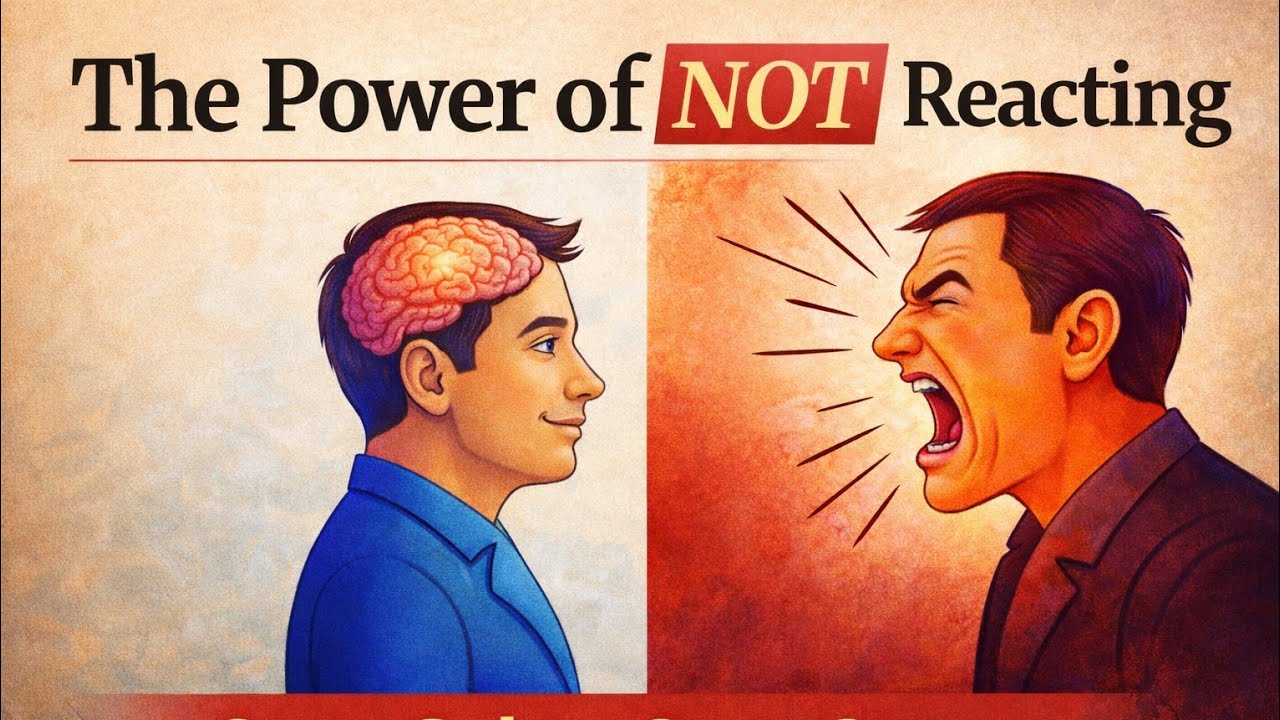 The Power of Not Reacting: Stay Calm & Win in Life ✅