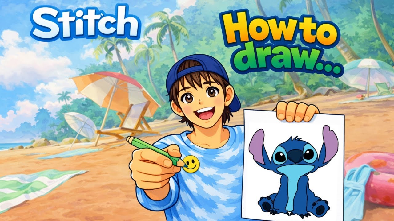 HOW TO DRAW STITCH! (EASY!)