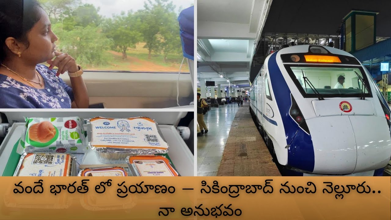 Vande Bharat లోJourney comfort గా ఉందా లేదా? | Secunderabad To Nellore Full Train Journey
