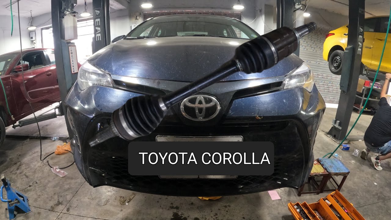 reemplazo del eje de transmisión (eje CV) .. toyota corolla 2018 ... 2009 -2018