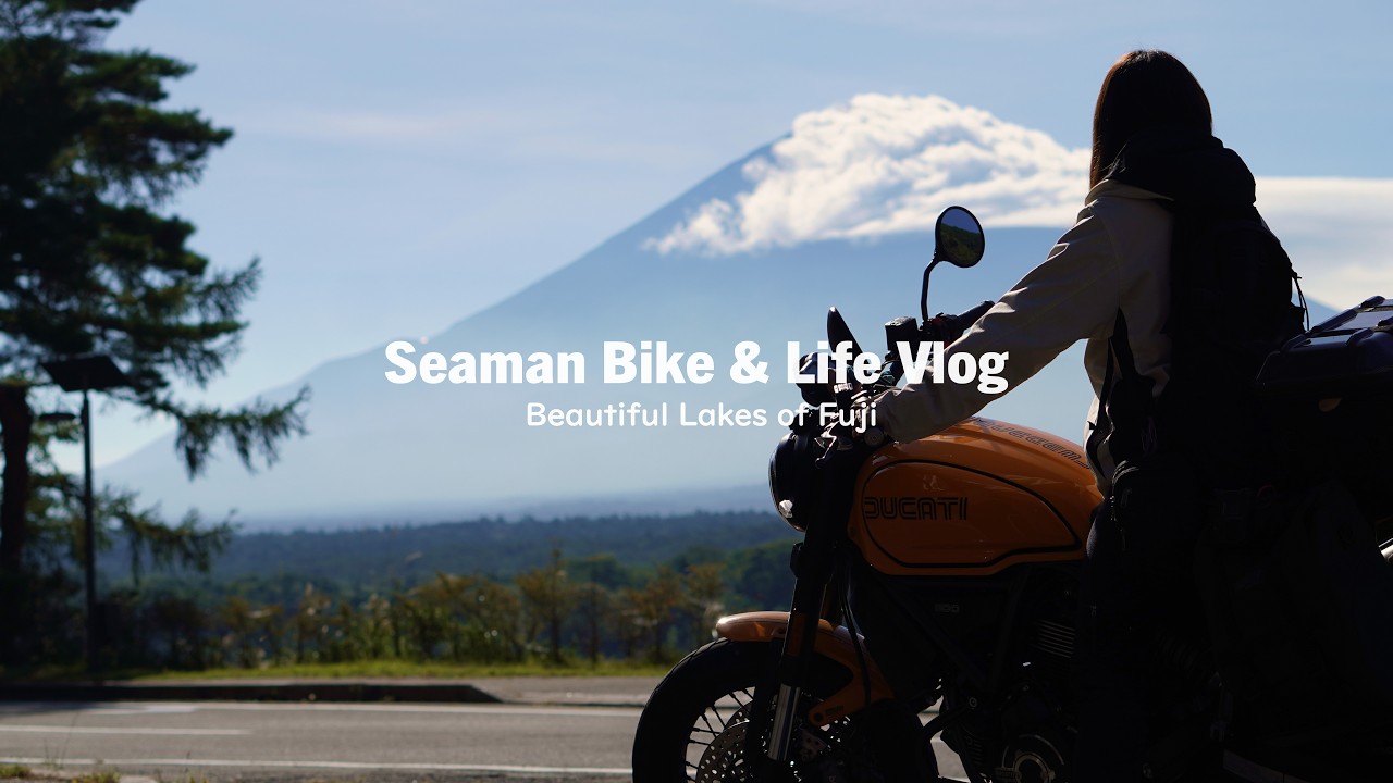精進ブルーラインと富士の湖｜DUCATI Scrambler1100 Tributepro