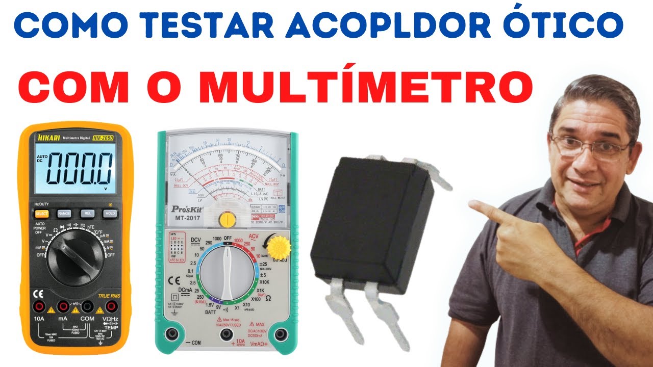 Como Testar Acoplador Óptico com Multímetro