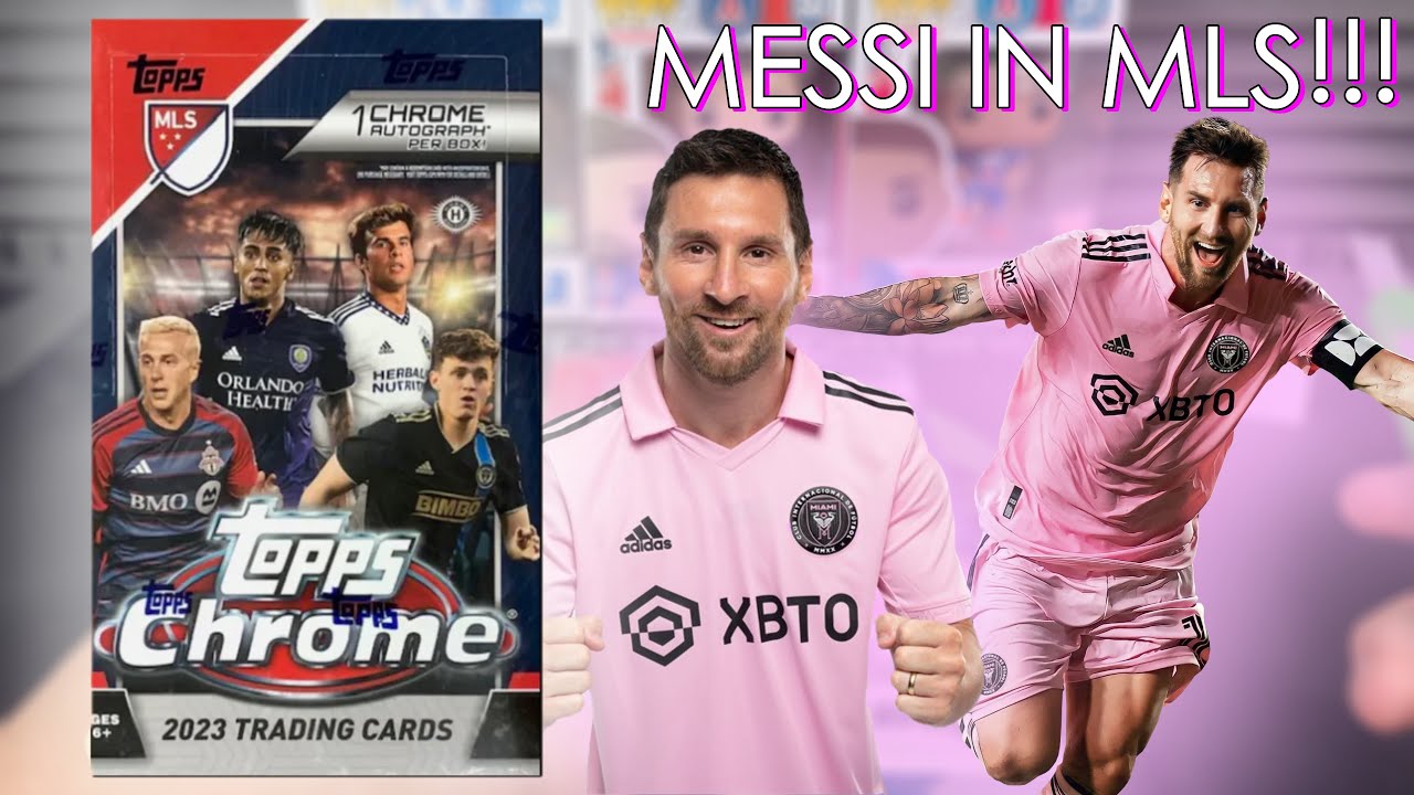 MESSI IN MLS! WE HIT THREE GOLDS?!?! | Topps Chrome MLS 2023 Hobby Box Opening