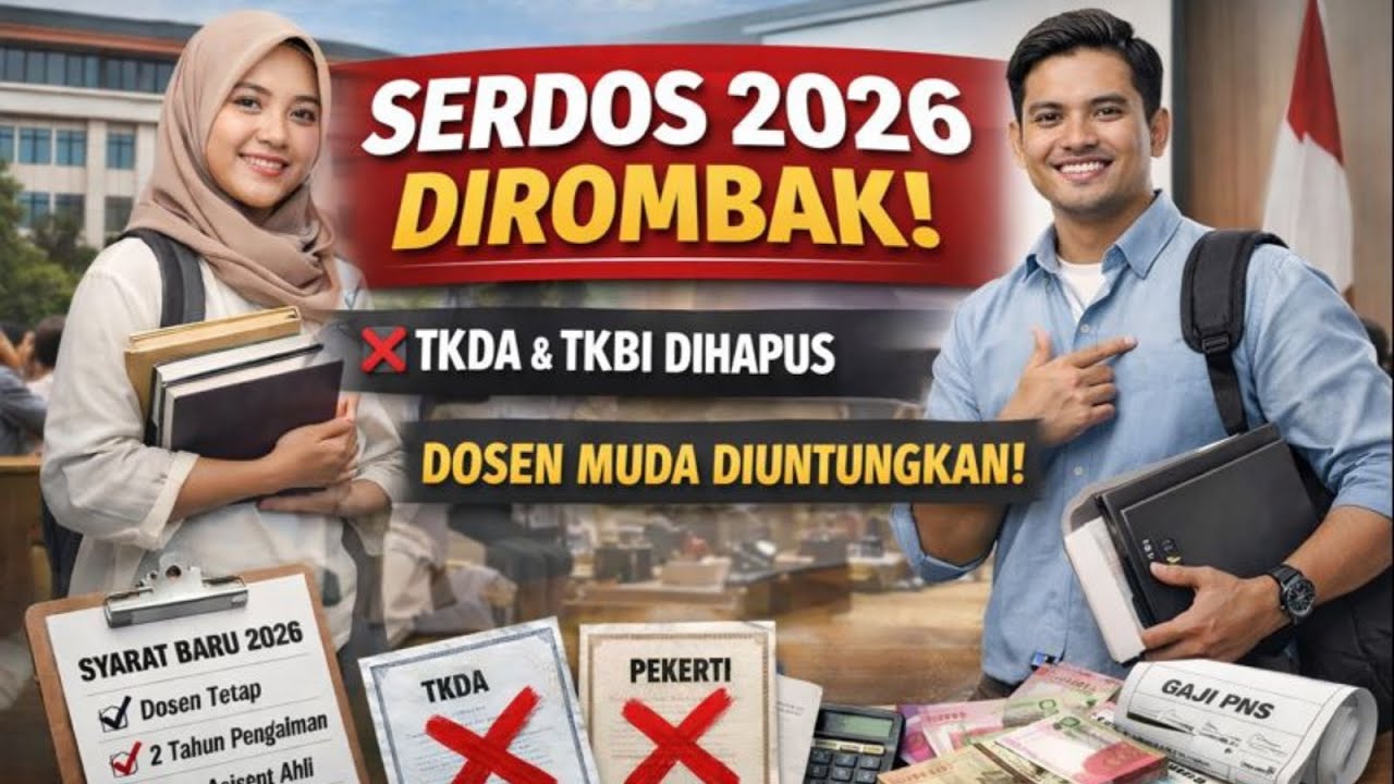 SERDOS 2026 RESMI BERUBAH. DOSEN MUDA DAN DOSEN YANG BELUM LULUS DIUNTUNGKAN | MIMBAR INTELEK