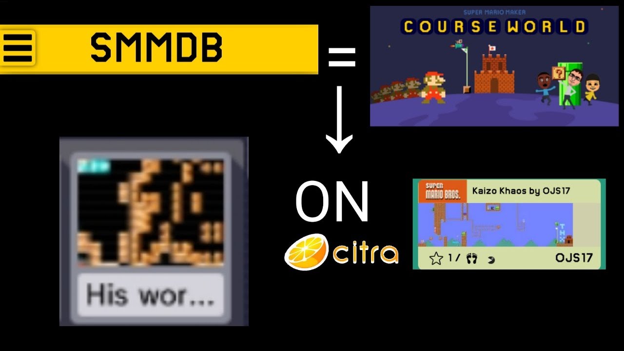 How to play levels made by other people in Super Mario Maker with Citra and upload them