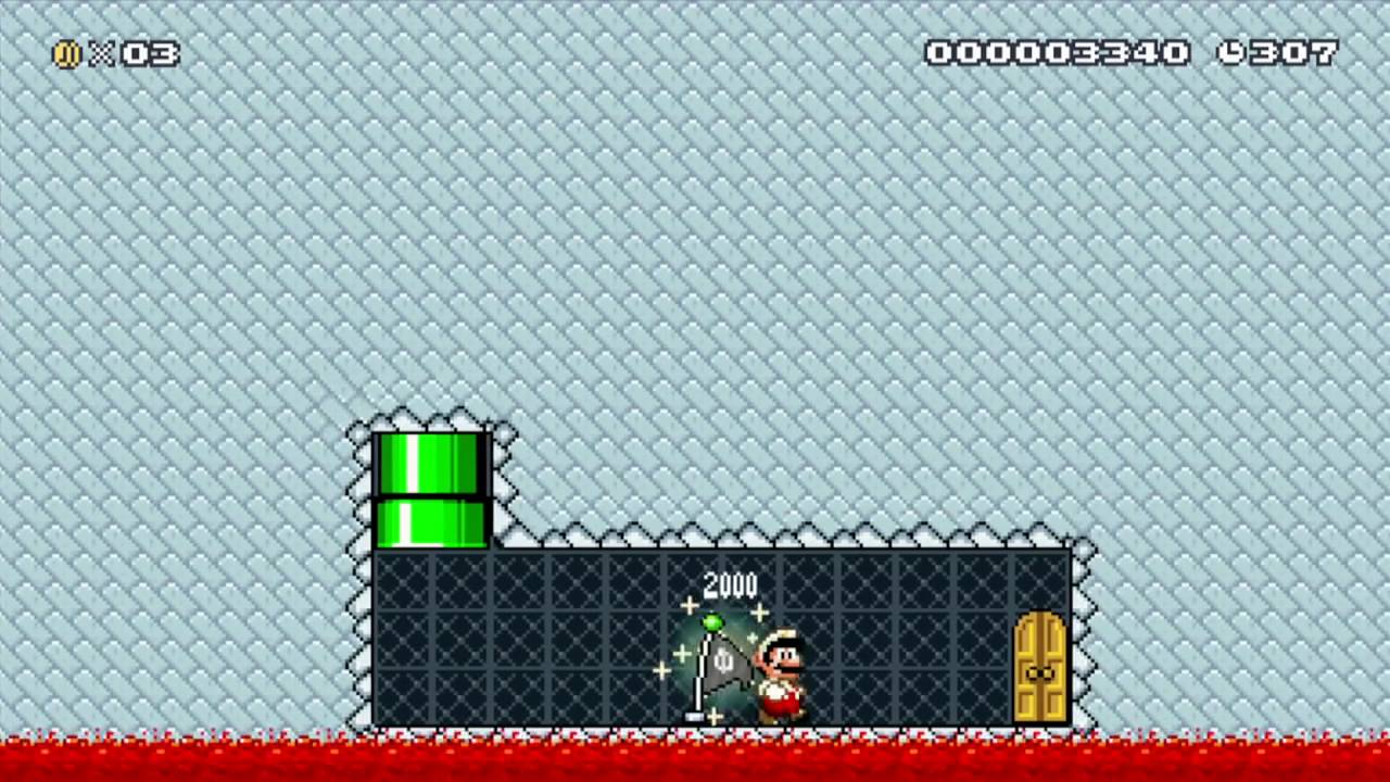 Super Mario Maker - Clairezo World 5-4 Fiery Mixtape