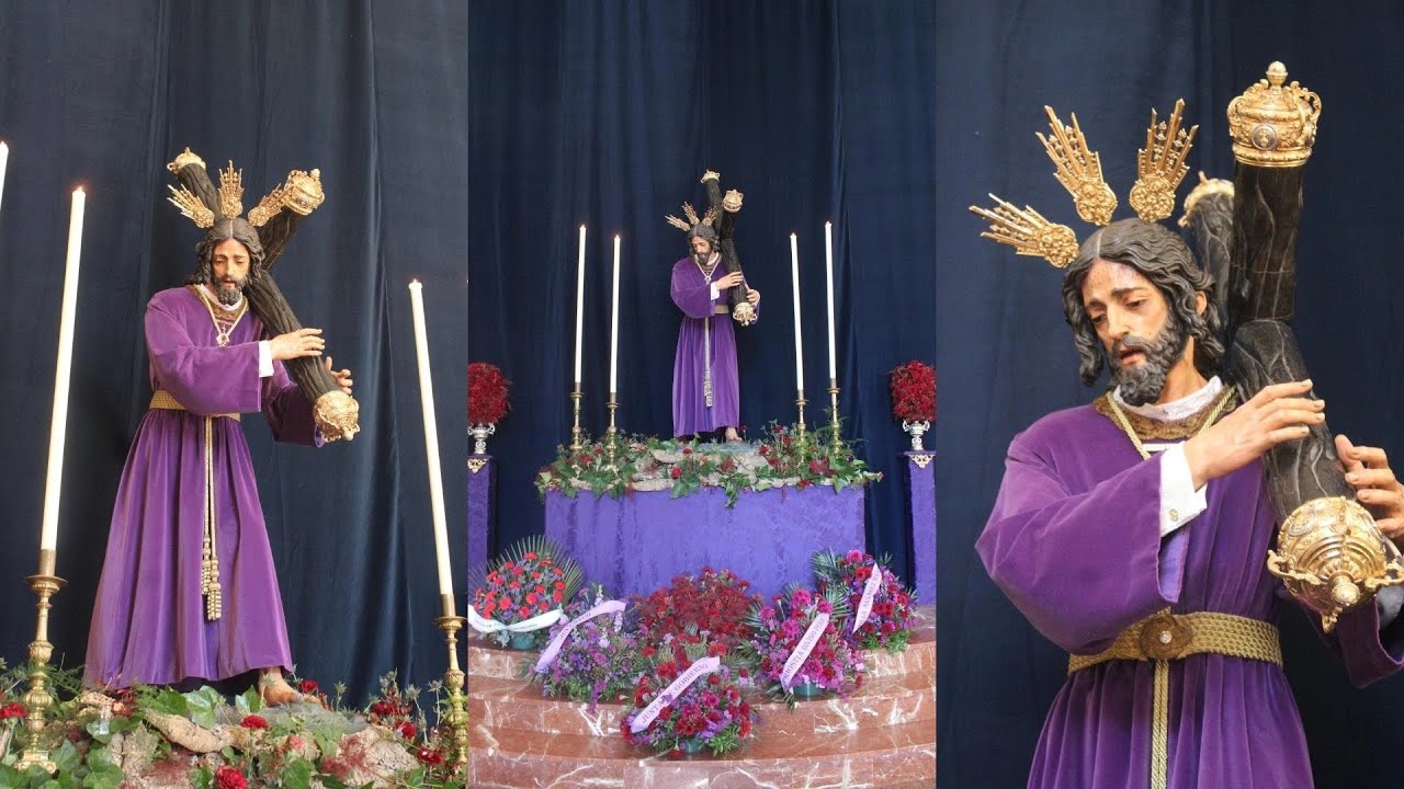 Altar del Besapiés de Ntro Padre Jesús del Divino Perdón de Alcosa Sevilla 2026 