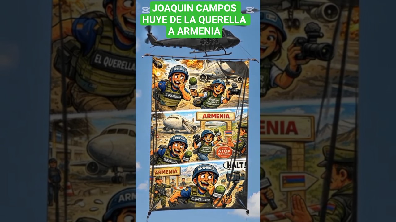 ⭐⭐JOAQU&Iacute;N CAMPOS HUYE PARA EVITAR LA QUERELLA A ARMENIA#videoviral#noticias#joaquincampos#querella