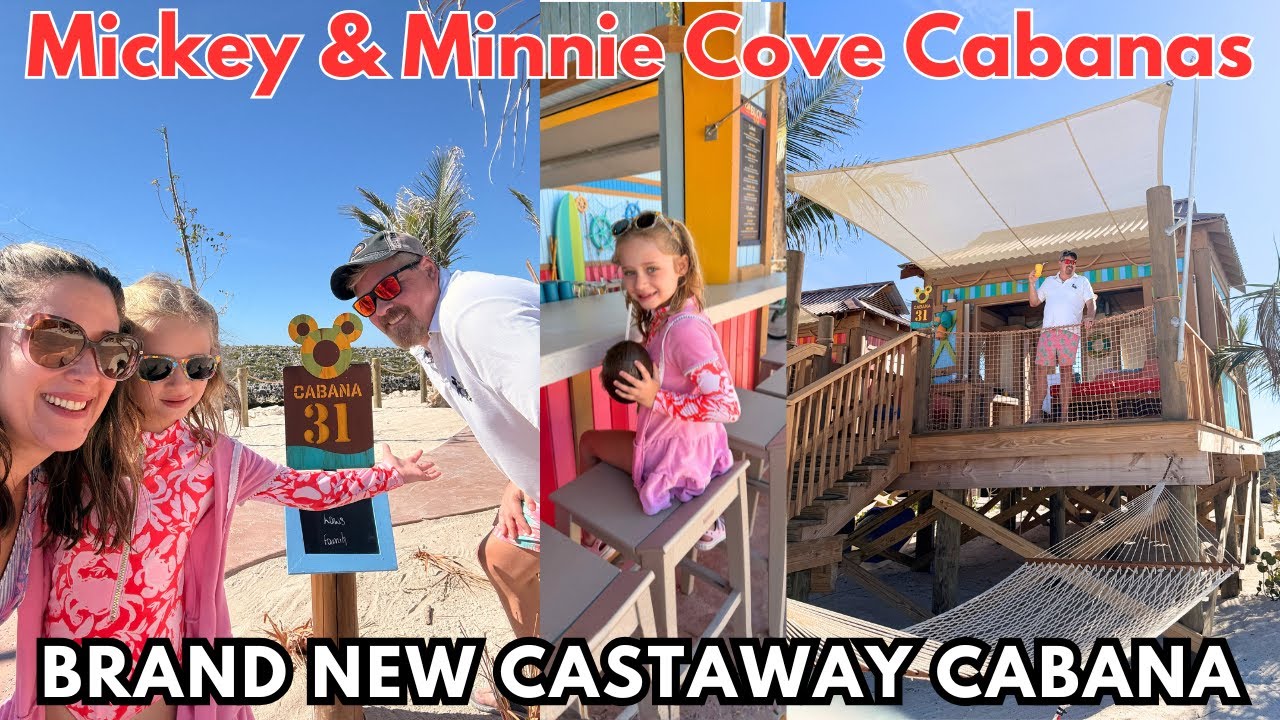 Совершенно новые беседки Cabana 31 Mickey & Minnie Cove Cabanas на острове Каставей Кей #disneyca...