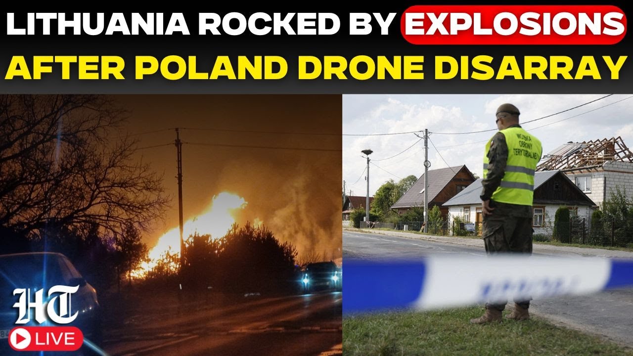 Live: Explosions In Lithuania After Polish Drone Chaos Deepen NATO Security Concerns | Putin | Rutte