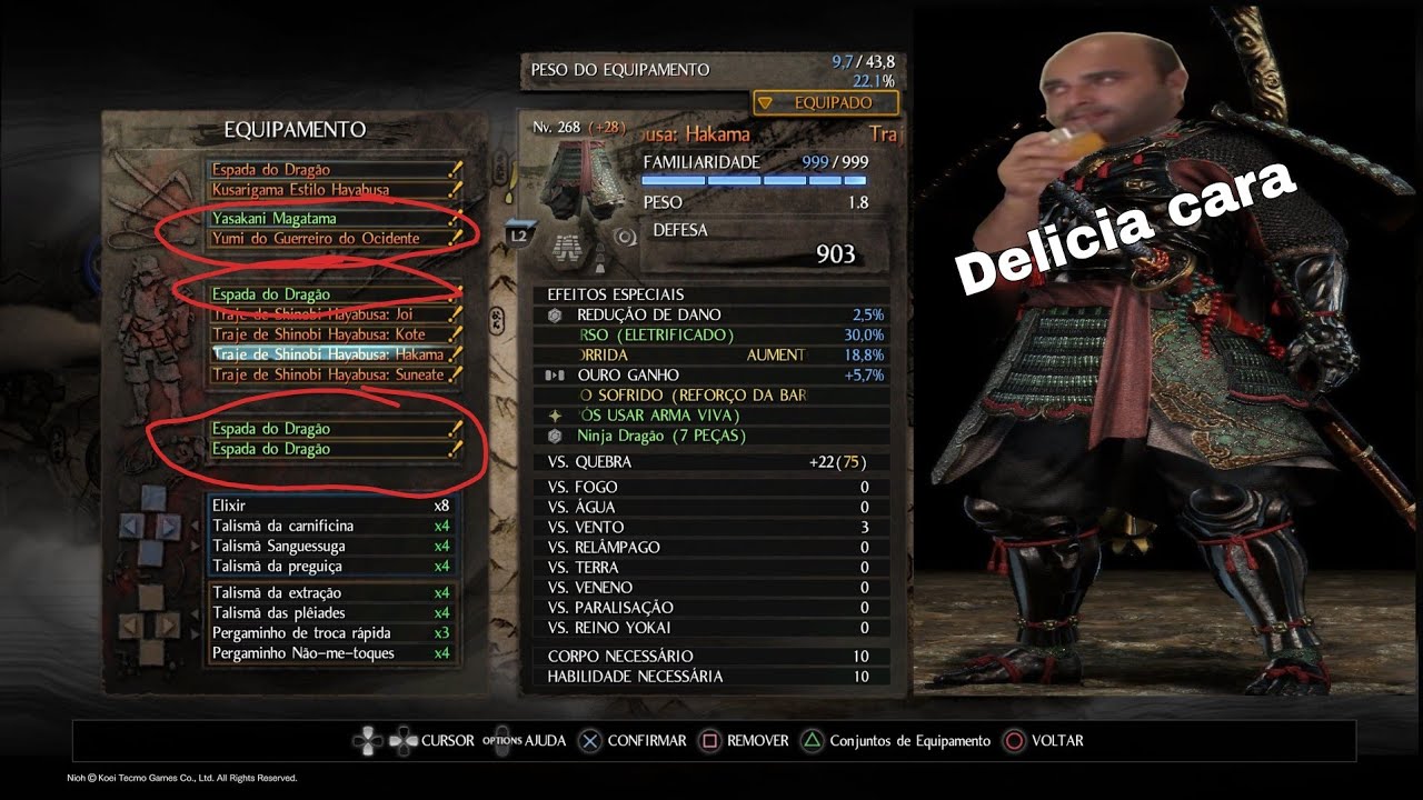 Nioh Glitch Build Roubada 2022