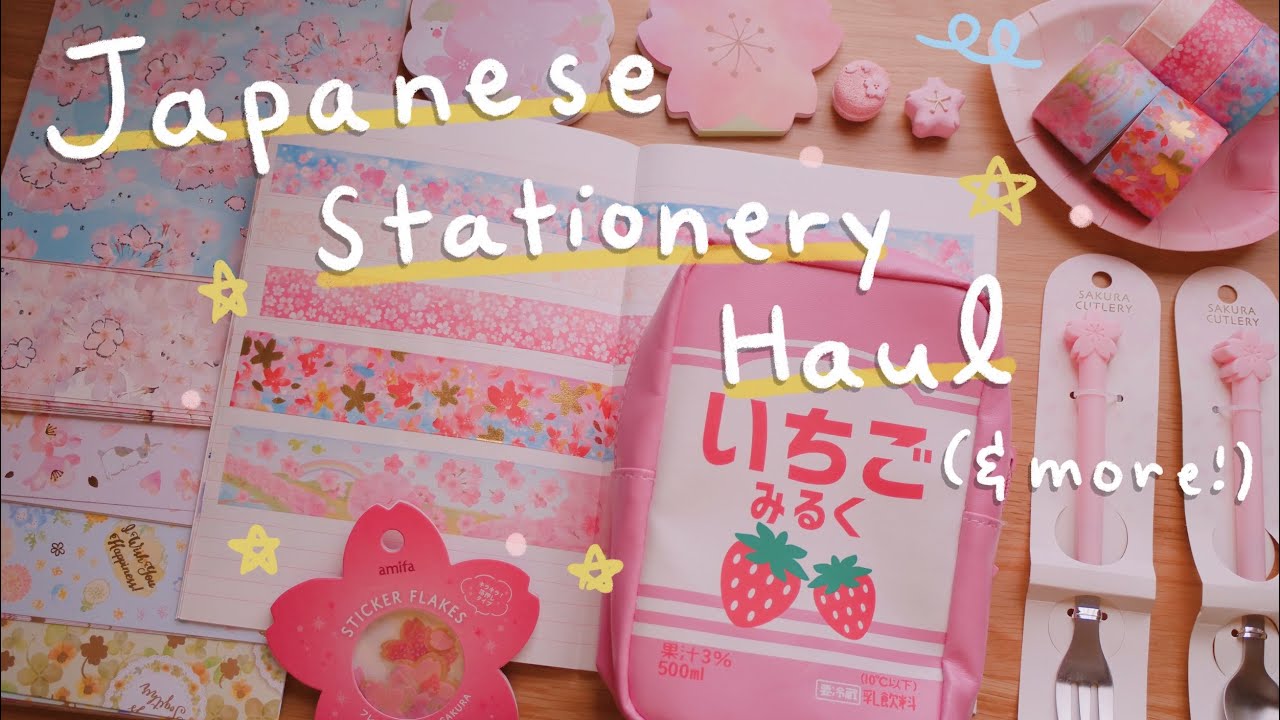 *HUGE* Sakura & Pastel Japan Kawaii Haul 🌸 | Japanese Stationery Haul | Rainbowholic