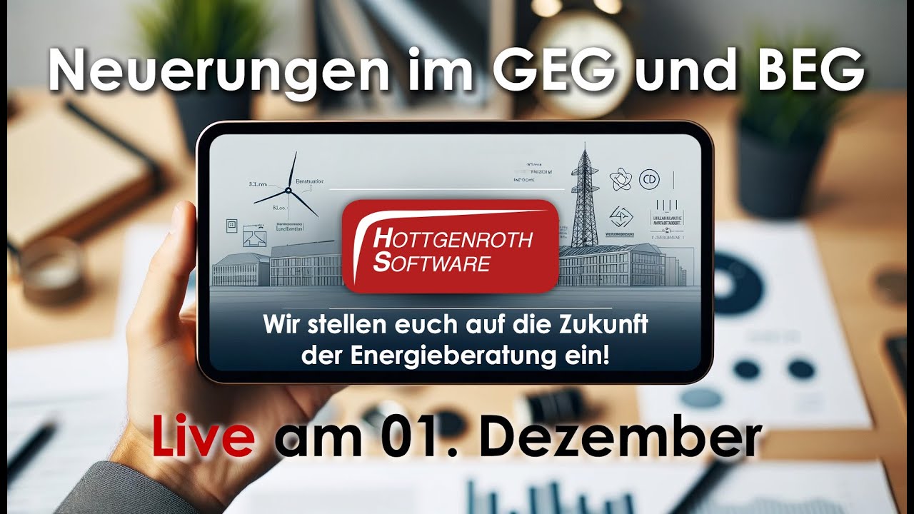 Alles über GEG und BEG: Livestream zur Vorbereitung auf die Energieberatung der Zukunft!