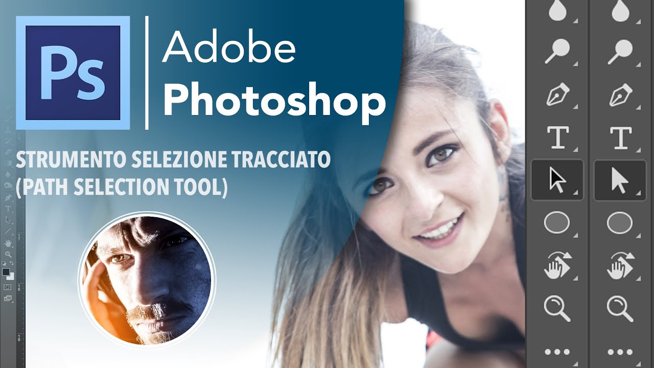 Come Selezionare e Modificare un Tracciato in Photoshop con lo Strumento Selezione Tracciati