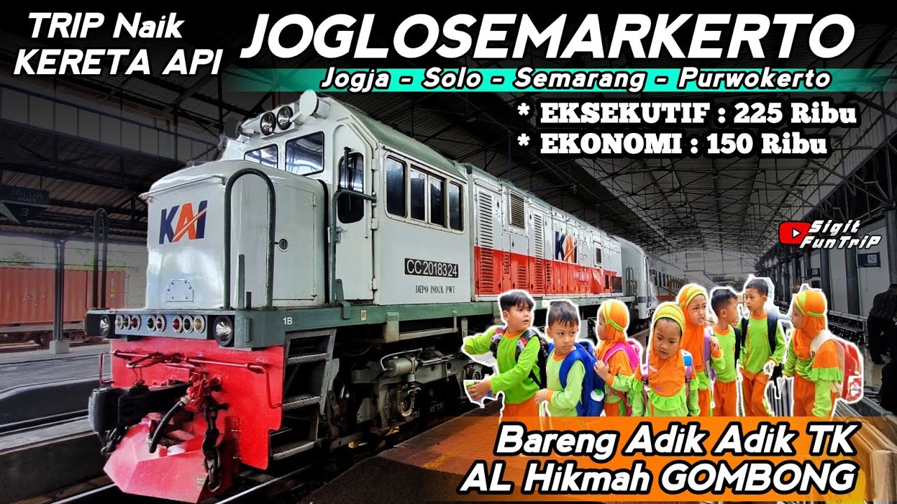 ANAK PAUD/TK SEWA KERETA API ‼️ Trip Seru Naik KA.JOGLOSEMARKERTO (PURWOKERTO-SEMARANG) 23/10/2023