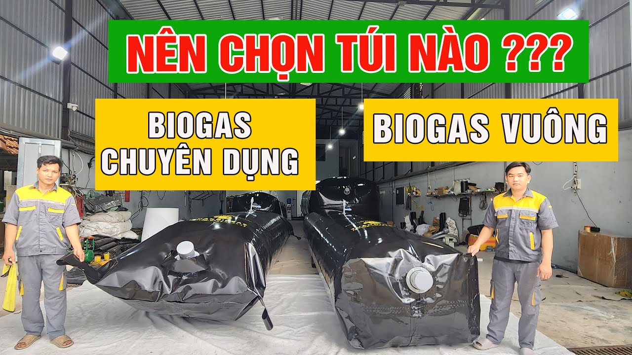 So sánh túi biogas. Nên chọn túi biogas nào?