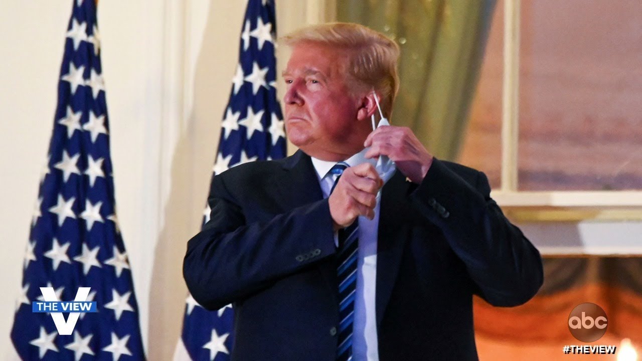 Trump Returns to White House, Removes Mask | The View