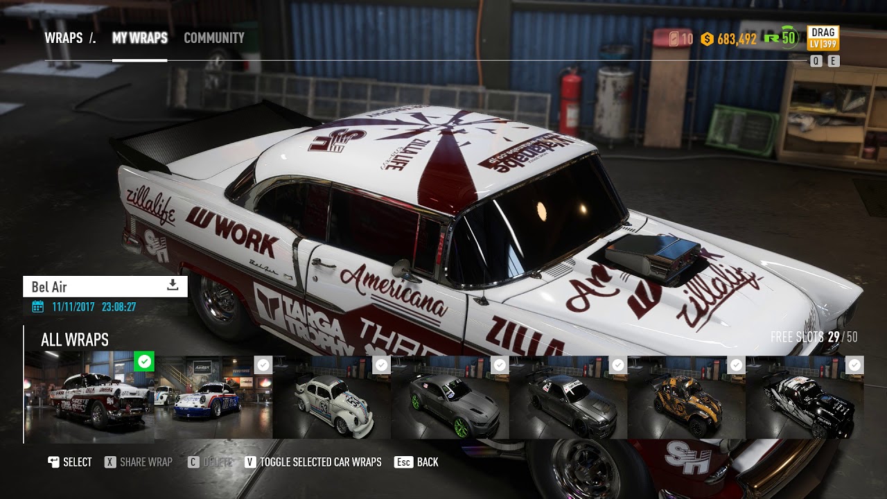 NFS PAYBACK: CHEVY BEL AIR (1955) DRAG SUPER BUILD
