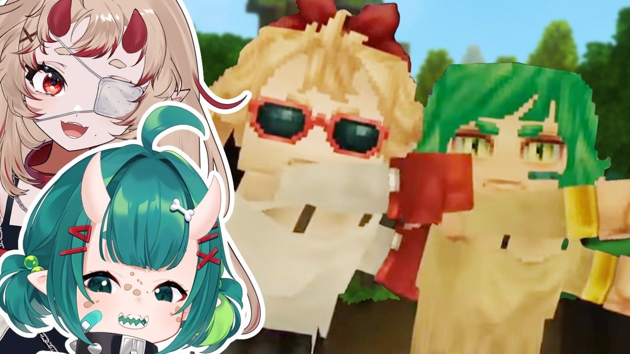 Two Cute Girls Lost In Block Land【Hytale】w/ Ch4i