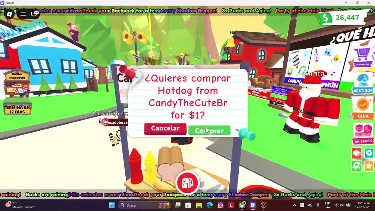 Jugando mi primer admin abuse de ADOPT ME
