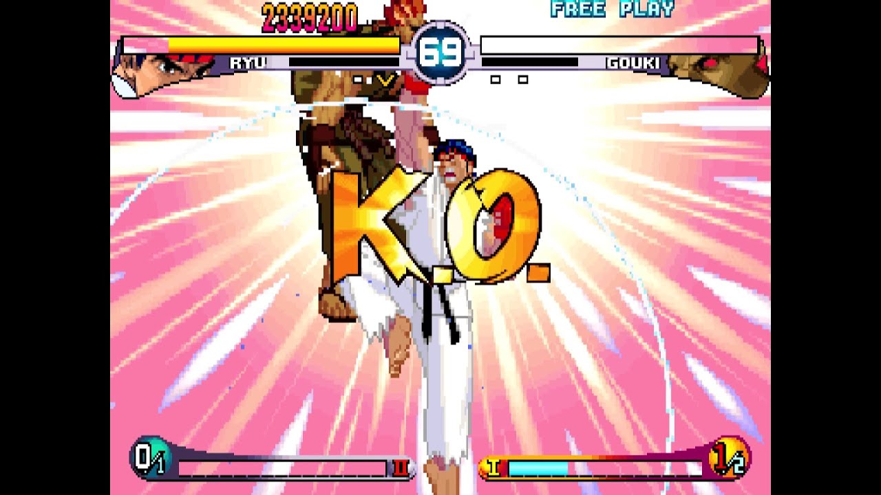 ストリートファイター3 2ND IMPACT 難度8をリュウでノーコンティニュークリア