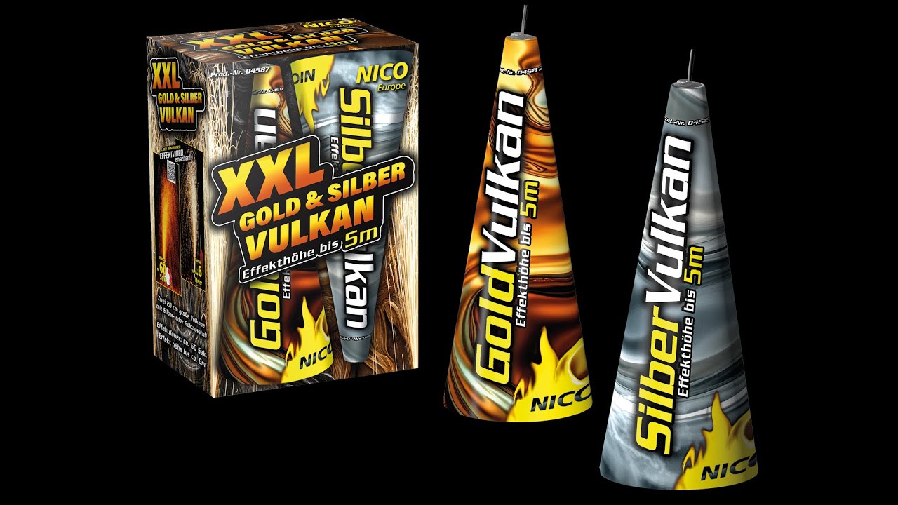 NICO Europe - XXL Gold & Silber Vulkan, 2er-Schtl.