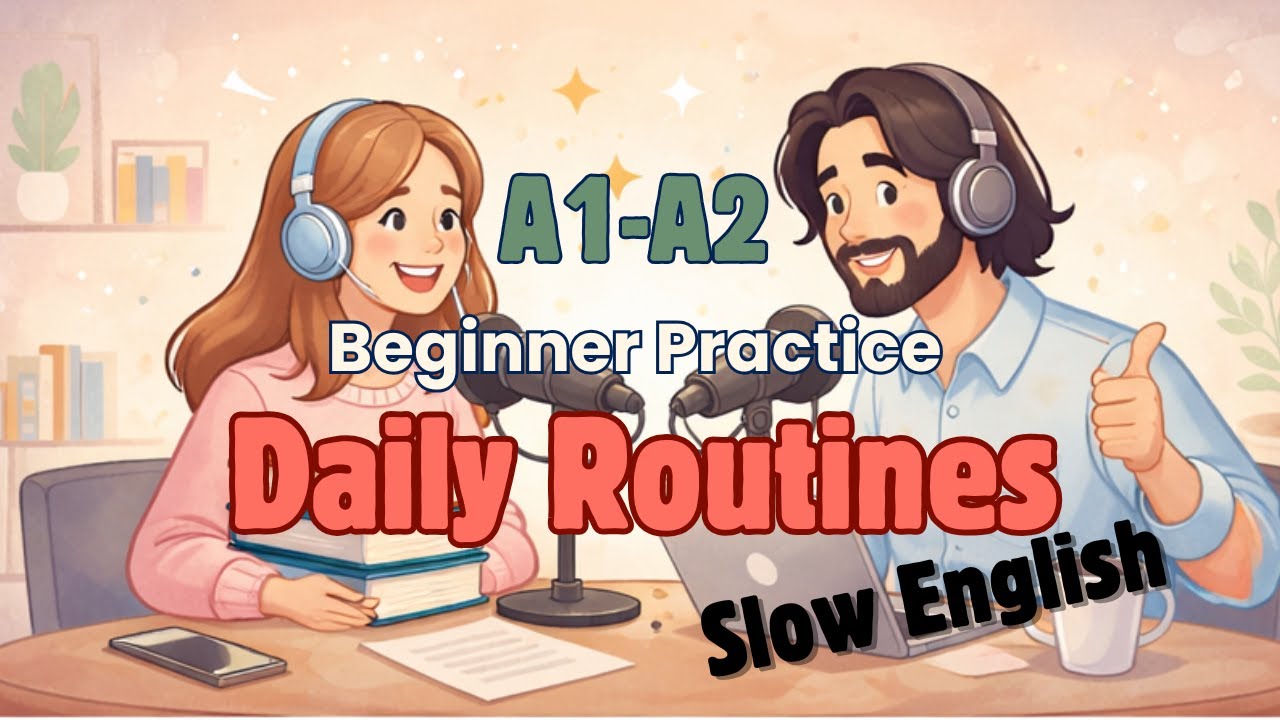Daily Routines in English | A1–A2 Beginner Listening & Speaking