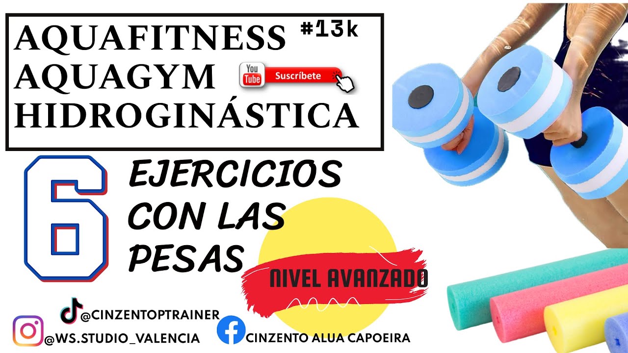 AQUAFITNESS, AQUAGYM E HIDROGIN&Aacute;STICA: 6 EJERCICIOS CON LAS PESAS