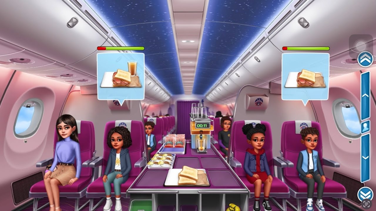 Airplane Chefs - New York ✈️ Level 1 - 9 #Gameplay Airlines foods