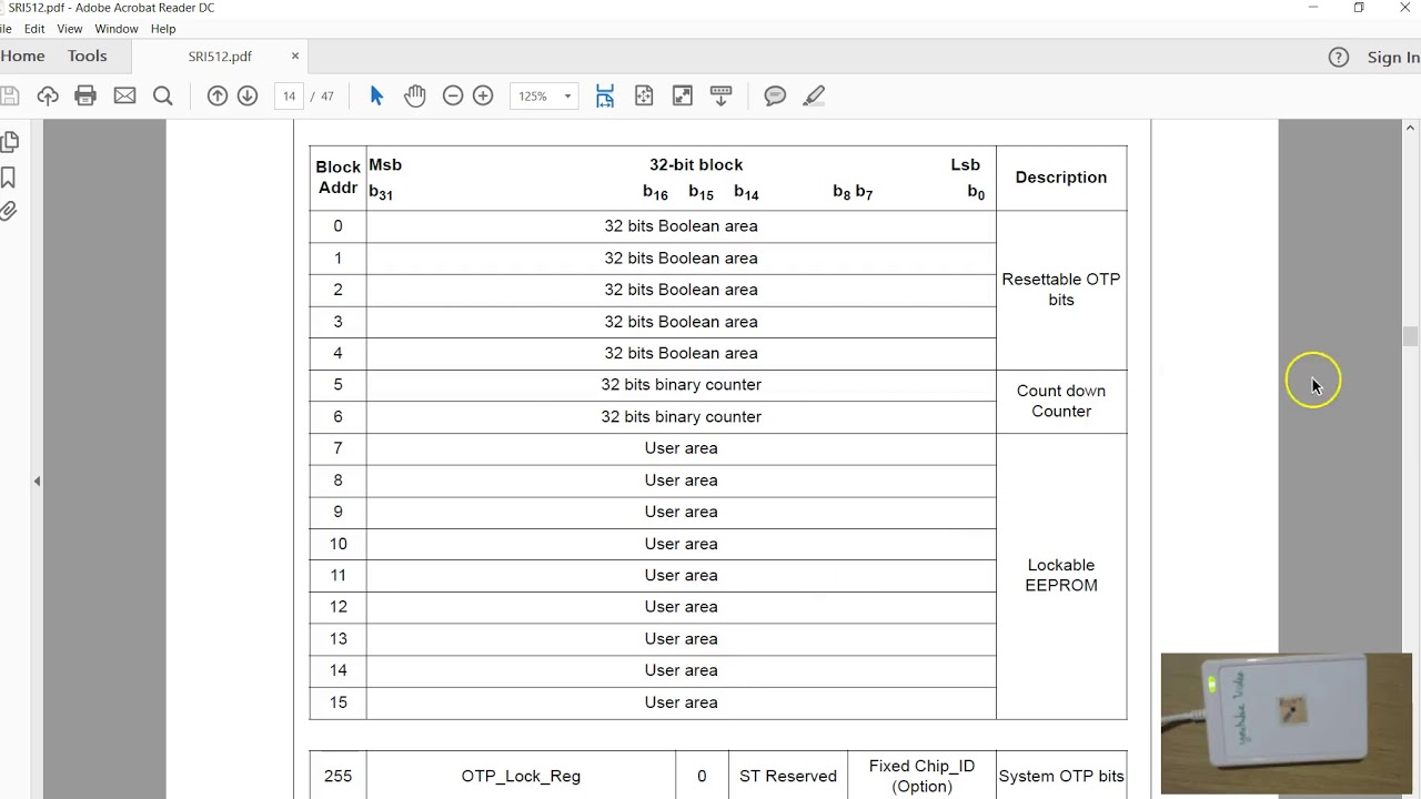 SRI512 NFC tags using ACR122u Reader writer