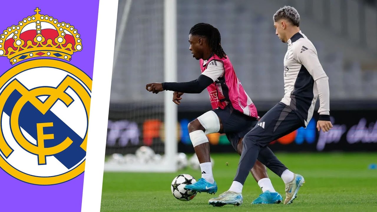 REAL MADRID | ENTRENAMIENTO de los de ANCELOTTI en LILLE | CHAMPIONS LEAGUE
