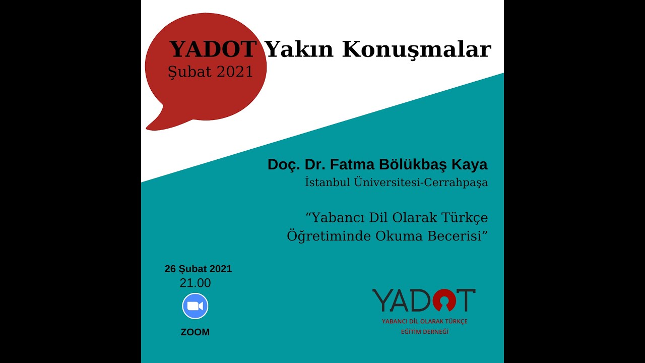Yabancı Dil Olarak Türkçe Öğretiminde Okuma Becerisi