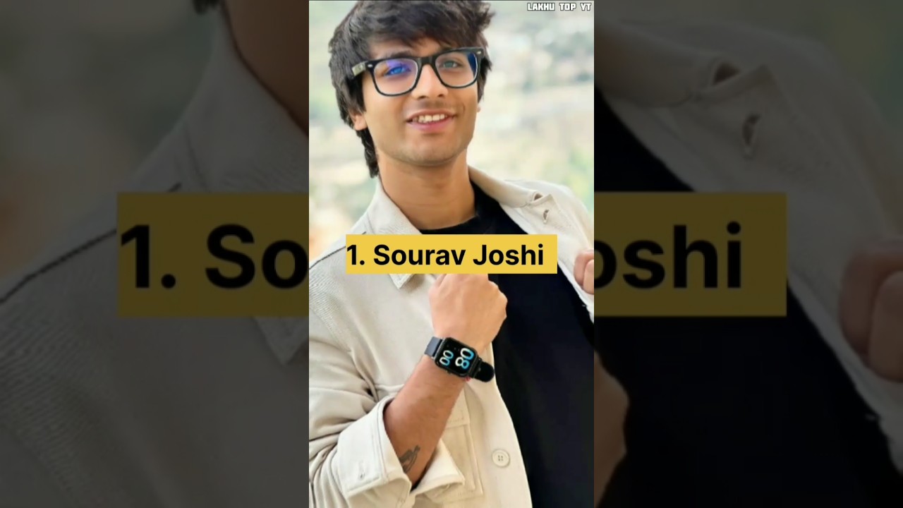 😍 Top 10 Most Famous Vlogger In India #shorts