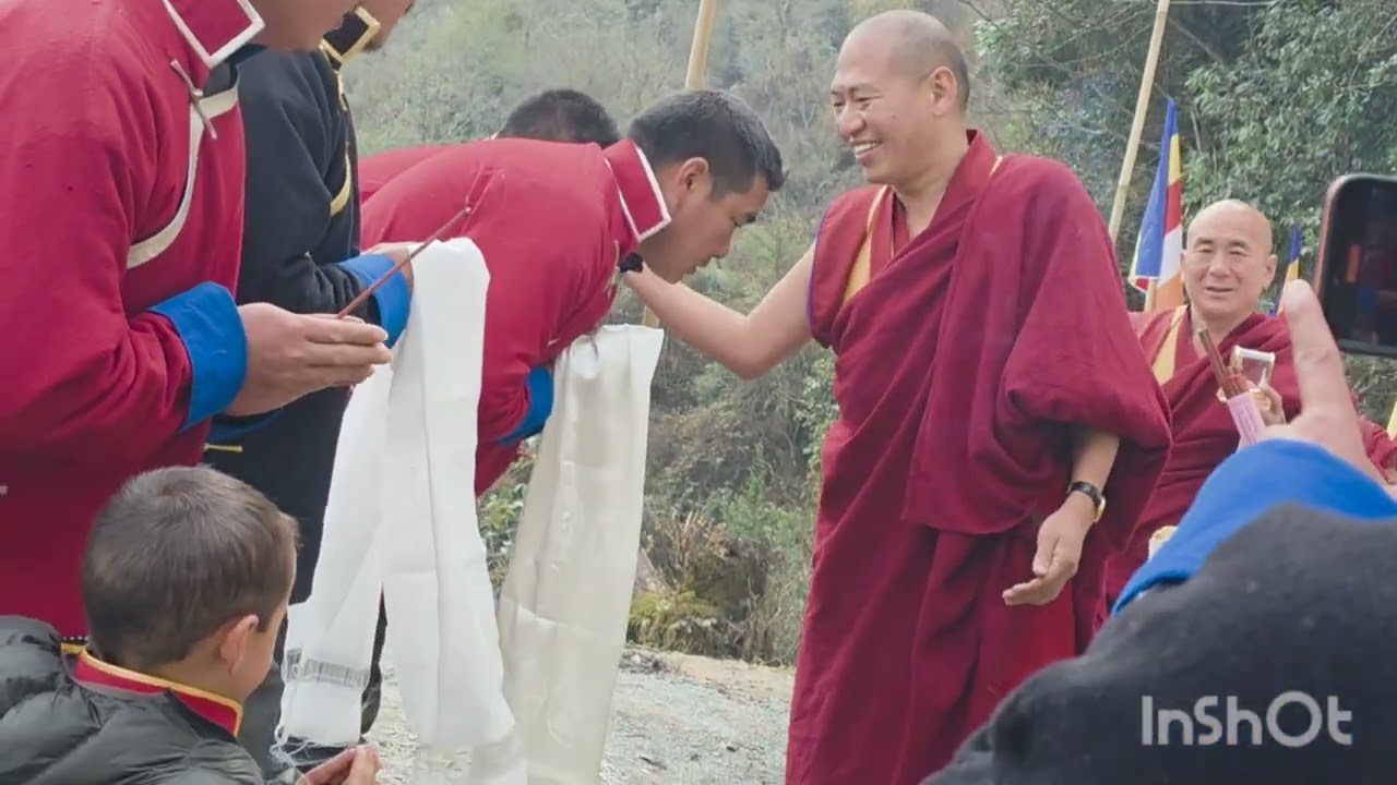 Mukto#Serkong Rinpoche # goes to  empowerment initiation  ground.