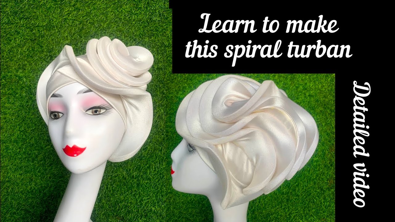 Spiral turban tutorial...zhara beret