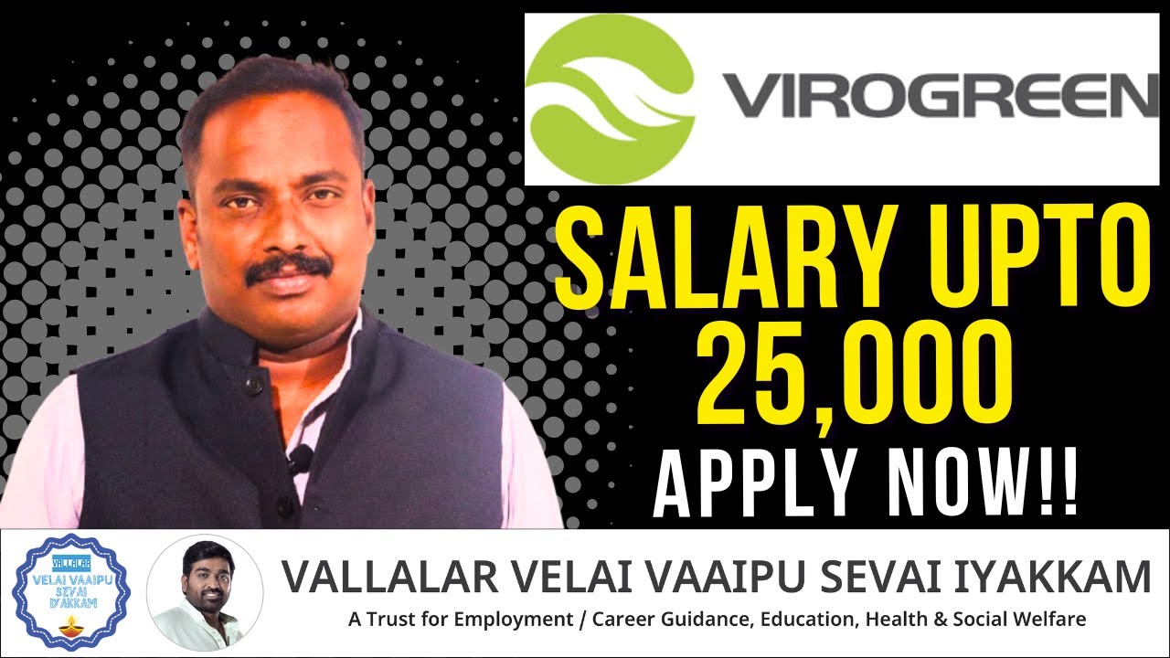 Virogreen India Pvt Ltd Recruitment | Permanent  Jobs | Salary ₹16,000–₹25,000 #job