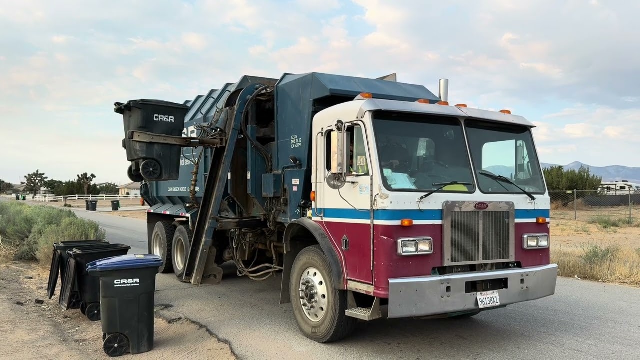 CR&R Diesel Garbage Trucks in Phelan CA