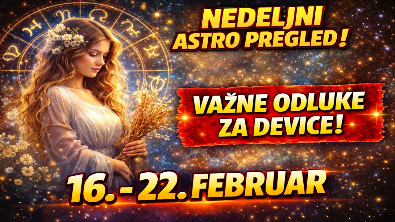 ♍ DEVICA NEDELJNI PREGLED | 16 - 22.  FEBRUAR | POMRAČENJE SUNCA MENJA TOK