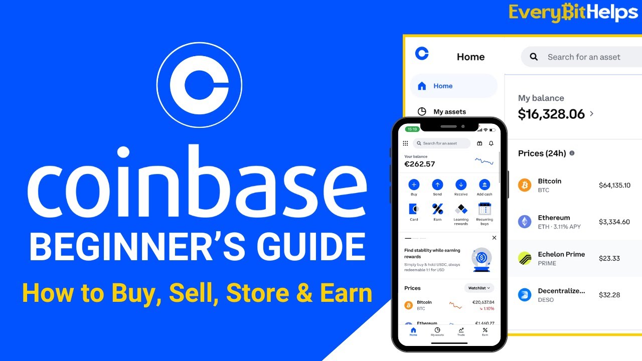 Coinbase Tutorial: Beginners Guide on How to Use Coinbase to Buy, Sell & Earn Crypto