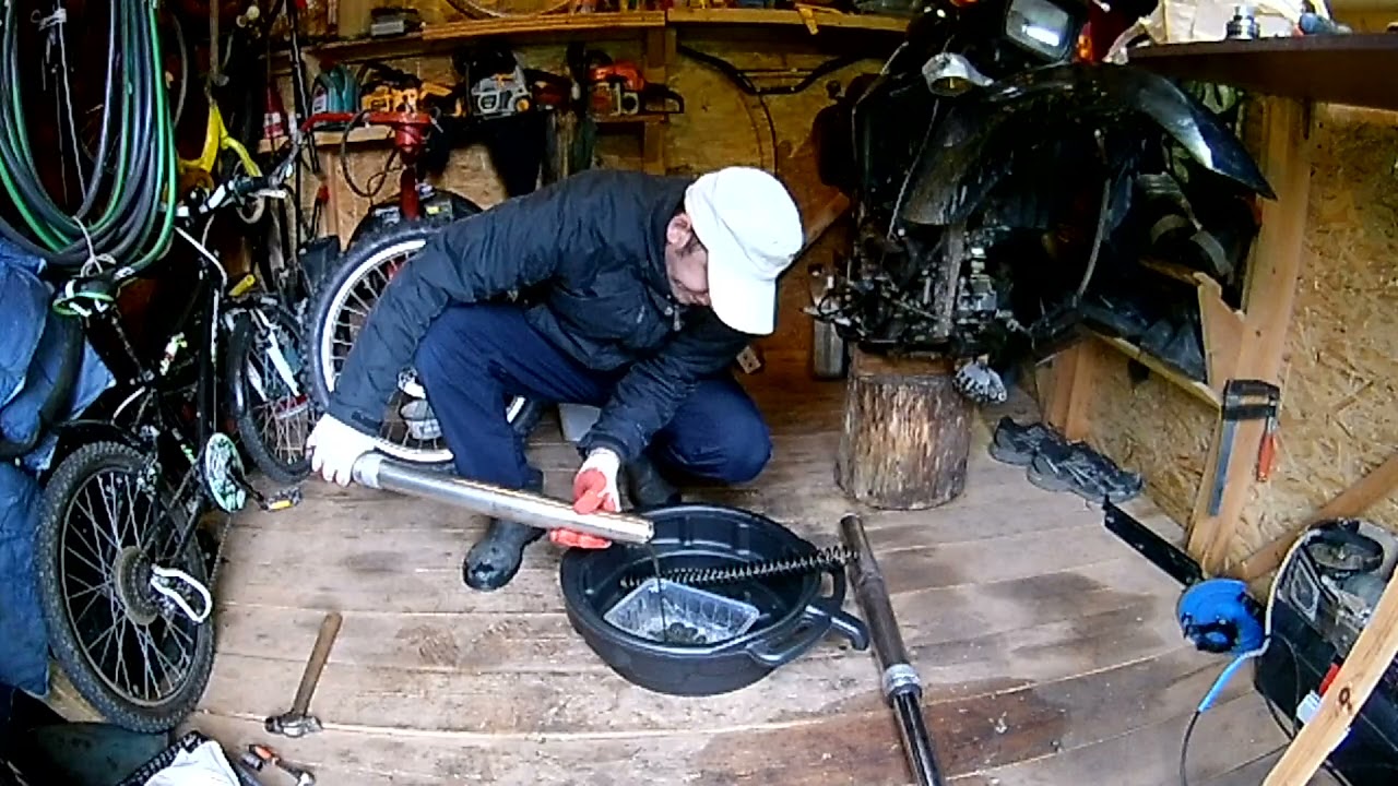 Ремонт вилки KLX250 или D-tracker