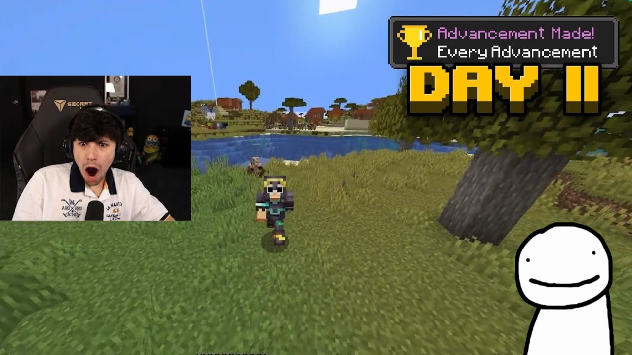 Джордж завершает все достижения Minecraft Blind Ft. Dream (День 11)