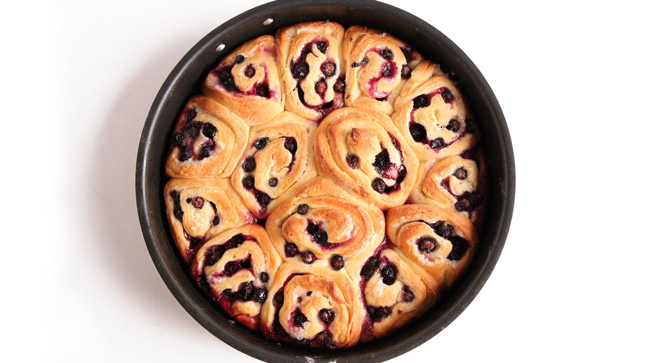 Lemon Blueberry Rolls Recipe - Laura Vitale - Laura in the Kitchen Episode 927