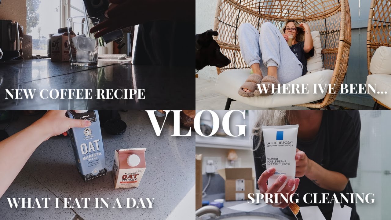 VLOG: where I've been, what i eat in a day + spring cleaning part 3